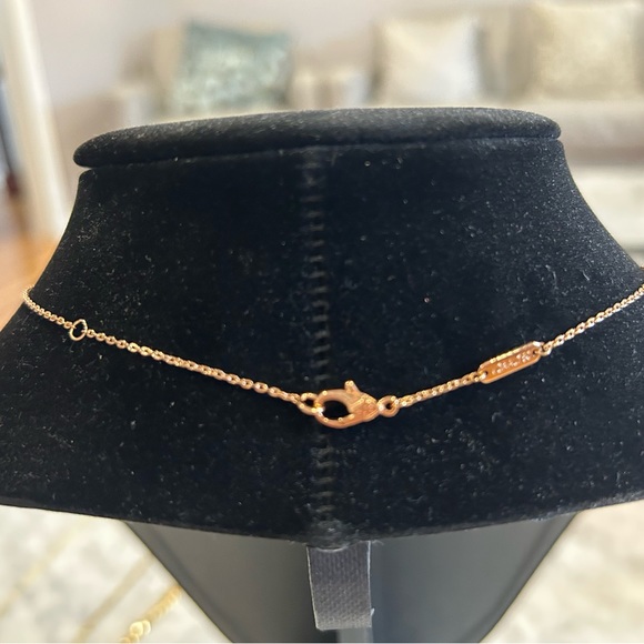 “VCA” mini sweet carnelian (red) necklace with rose gold hardware - Picture 3 of 4